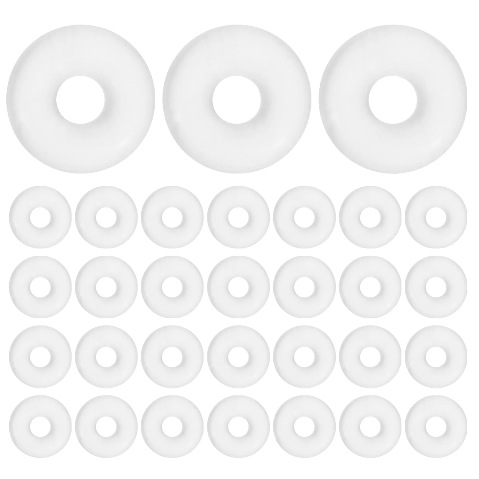 

100 pcs Rubber Spacer Rings Waterproof Heat Resistant For Bracelet Necklace Jewelry Making Accessories Antiskid Positioning
