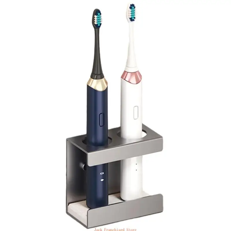 Wall Mounted Toothbrush Holder for Shower,Tooth Brush and Toothpaste Organizers Hanger for Dorms Bathrooms 2/03/4 Slot