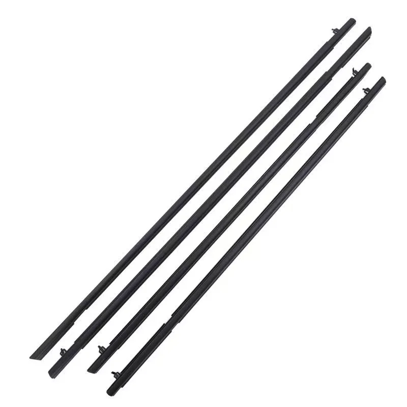 Sixth, seventh, eighth, and ninth generations of semi-accord window glass strips, water barriers outside doors, and window panes