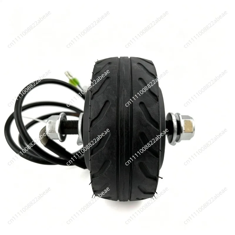 4-inch Brushless Electric Hub Motor 24V 200W Black Iron Black For Mini E-Scooter Motorcycle Practical Accessories For Scooters