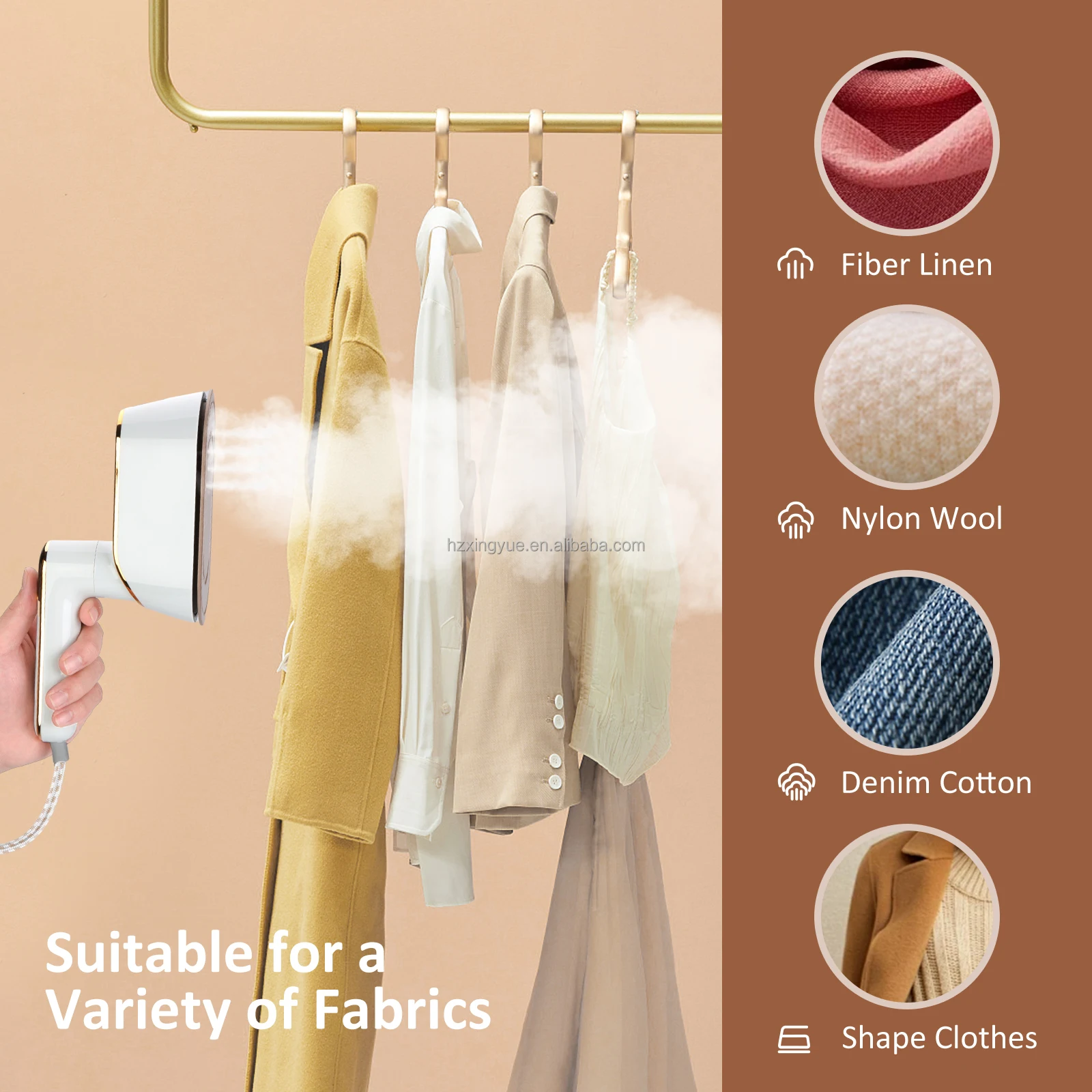 Home Appliances Automatic Handheld Ceramic Soleplate LCD Mini Iron Electric Spray Steam Iron for Ironing Clothes