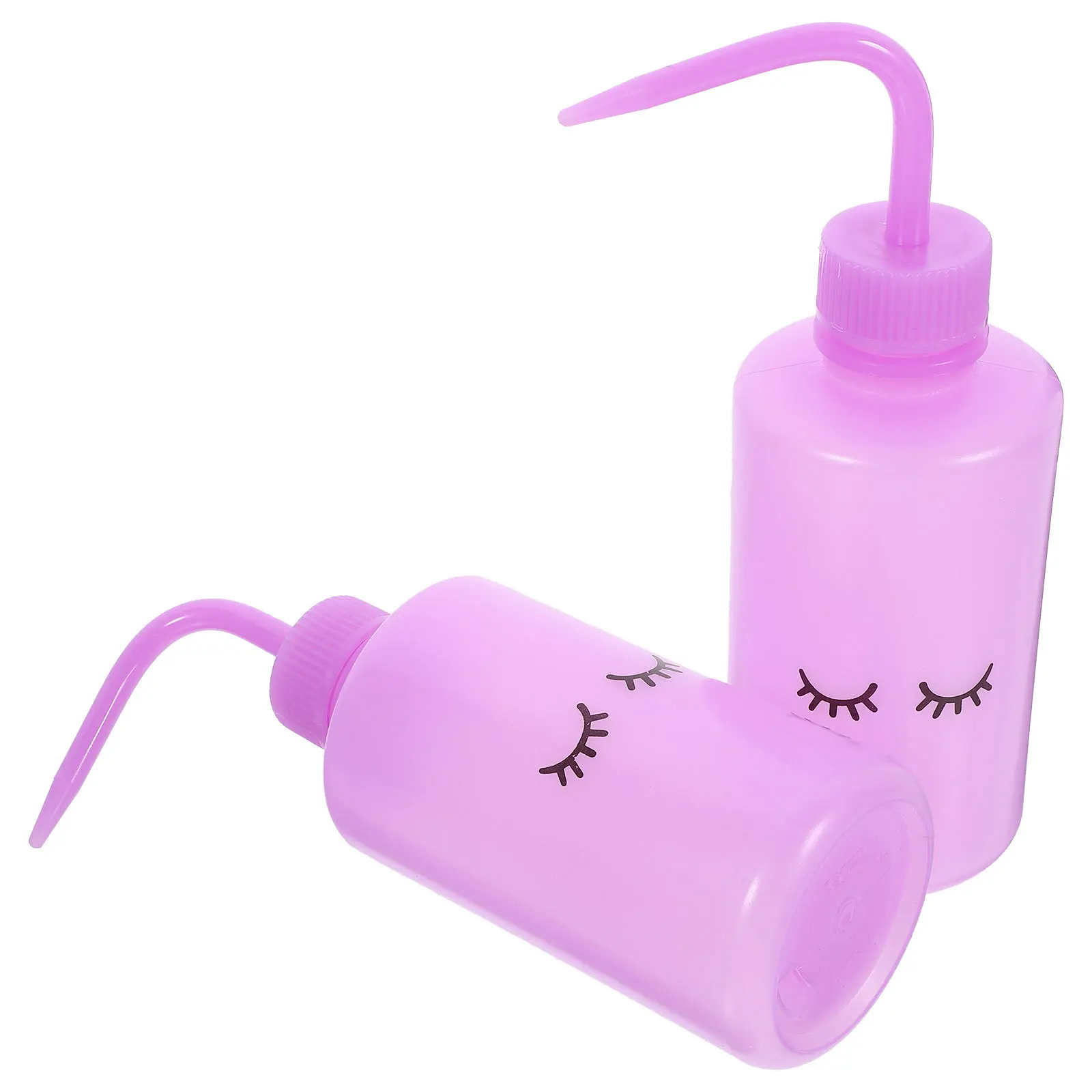 

2Pcs Lash Wash Bottles Eyelash Washing Squeeze Bottle 250ml Curved Spout Narrow Tip for Precise Plant Tattoo Cleaning