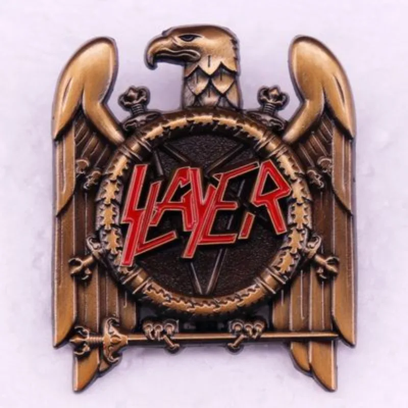 الفرقة الأمريكية سوط المعادن ، بروش النسر الرجعية ، ميدالية شارة طبق الأصل #5