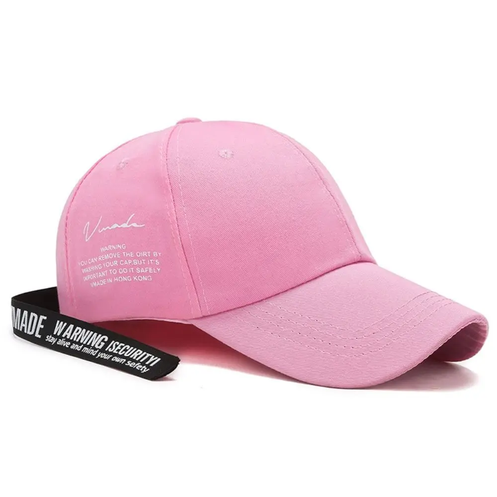 Trendy Adjustable Baseball Cap Long Strip Casual Wear Punk Caps Cotton Classic Hip Hop Hats Punk Style