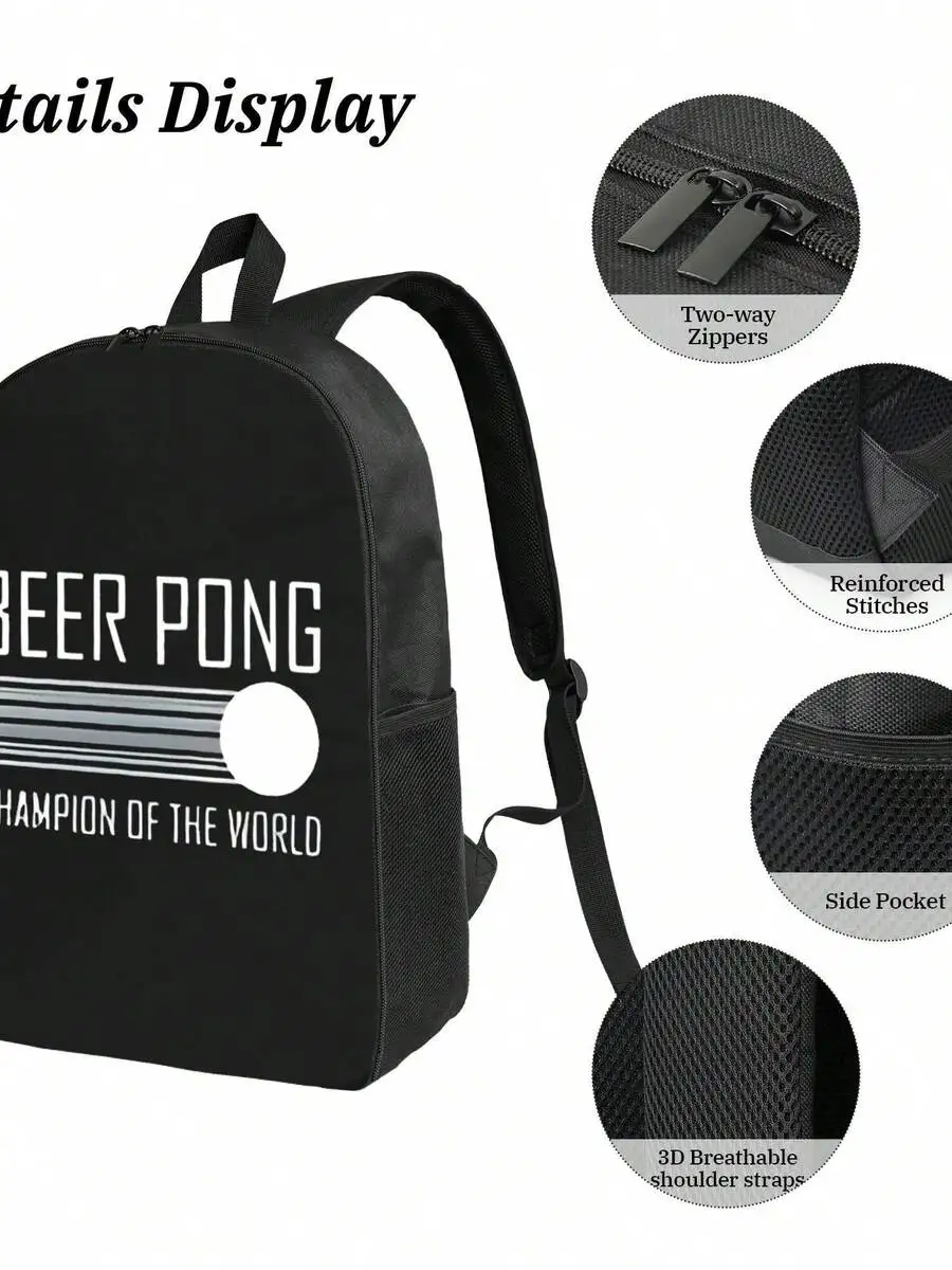 

Water Resistant Laptop Backpack With Two-Way Zippers And Breathable Straps