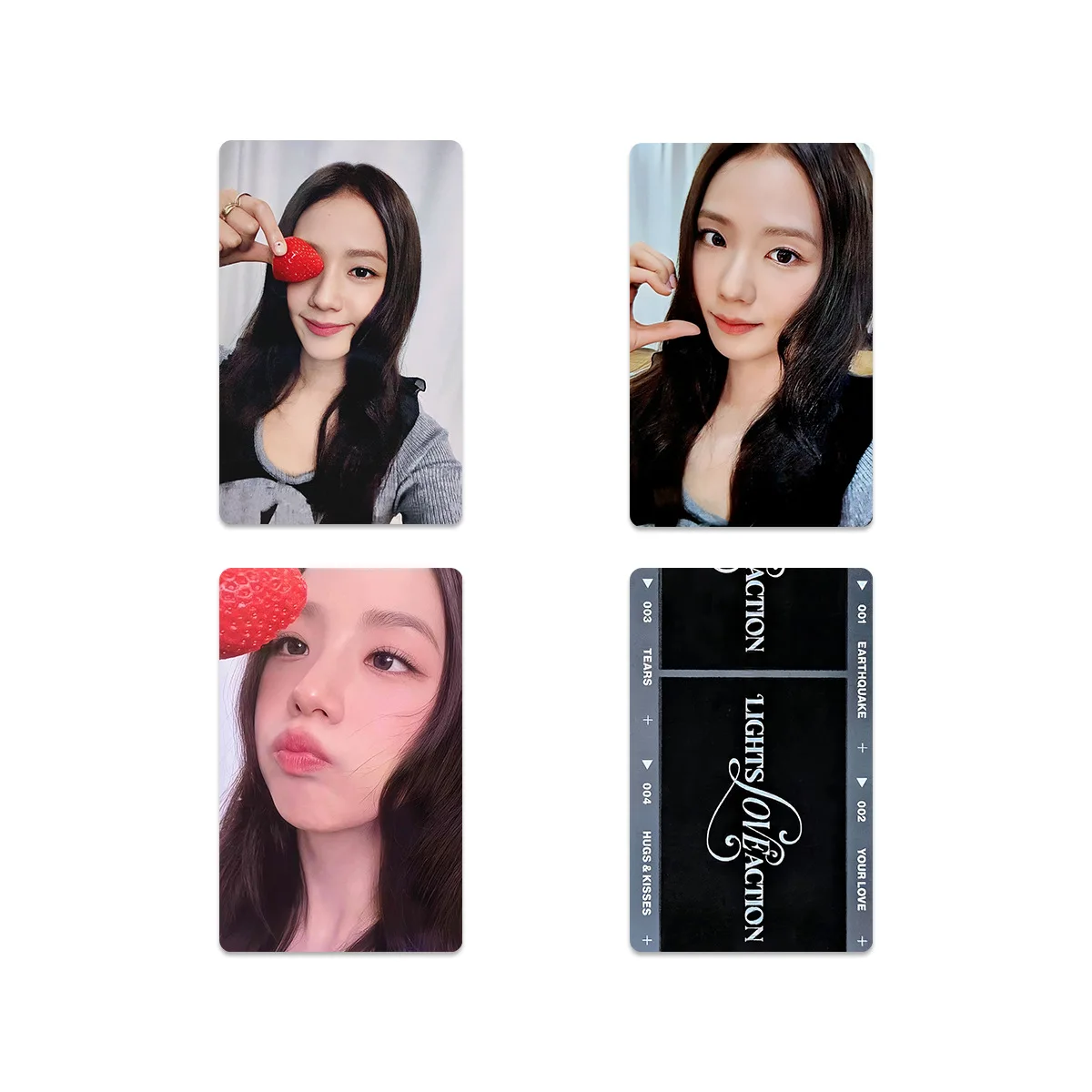 

KPOP Kim JISOO 2nd SOLO ALBUM AMORTAGE Photocards HK Fan Meeting Admission Card LOMO Cards JISOO CHULO2 Fans Collection Gifts