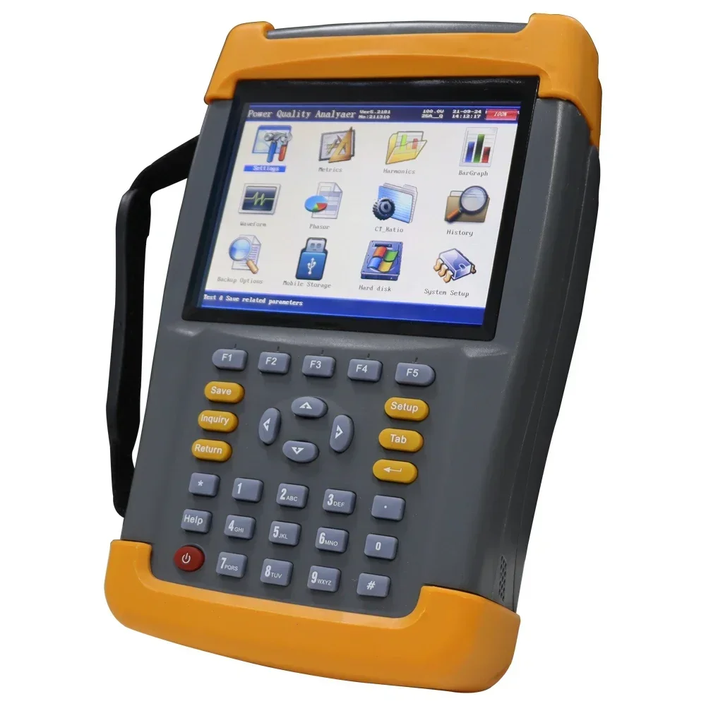 Portable Electrical Three Phase Power Quality Harmonics Analyser 3phase Power Quality Analyzer Tester