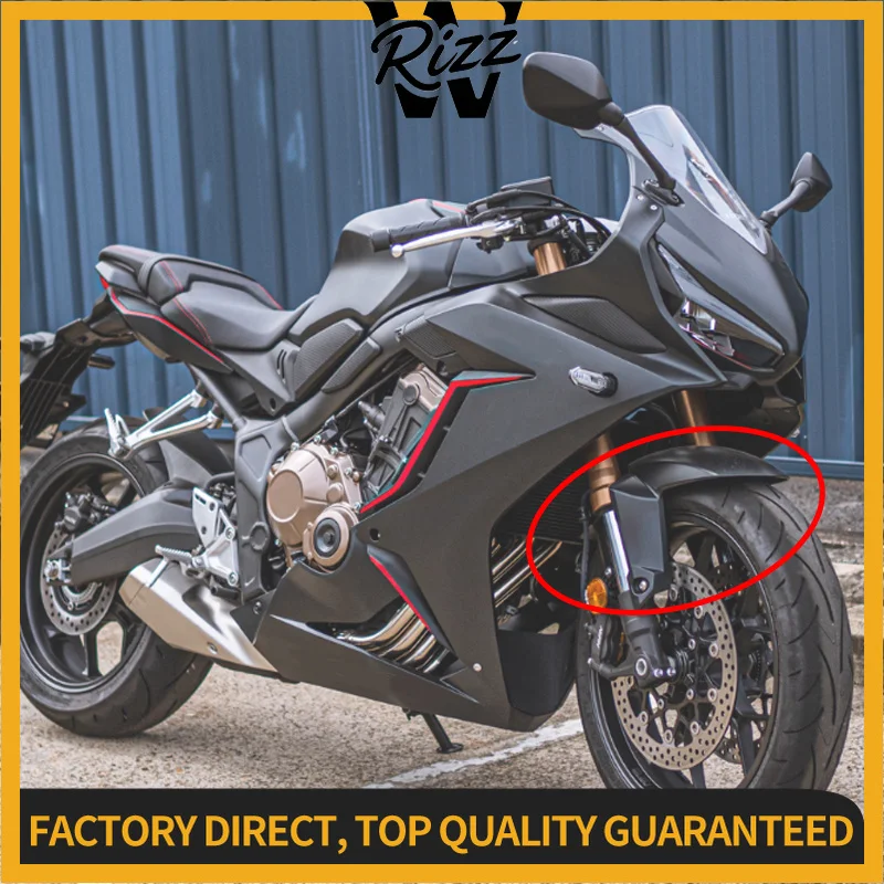 2025 New CB650R CBR650R Motorcycle Mudguard Front Fender Lengthen Mudflap Splash Guard Cover For Honda CBR 650R 2019-2023 2024