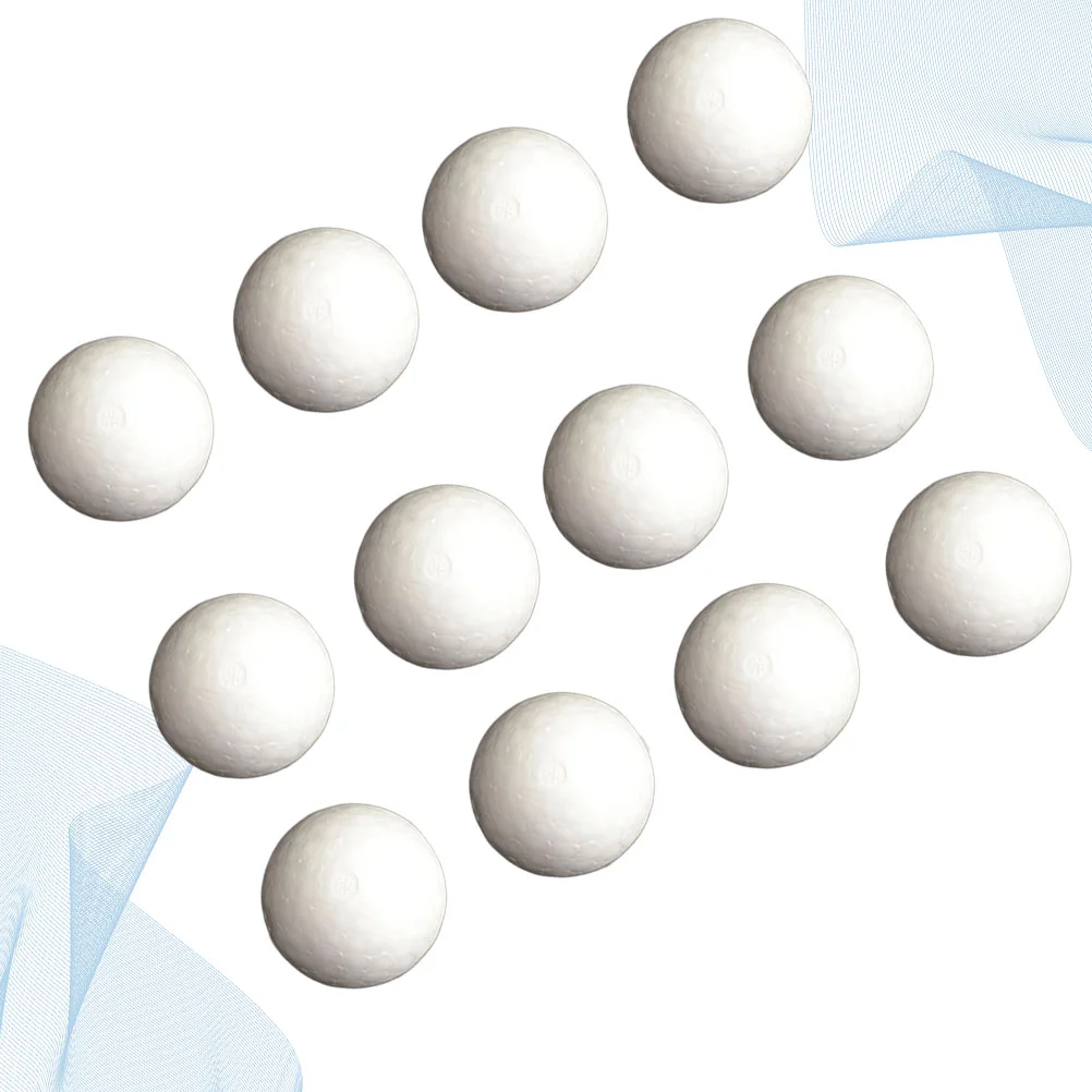 15 Pcs Gadgets Baby Foam Beads Decorative Balls Spheres White Craft Polystyrene