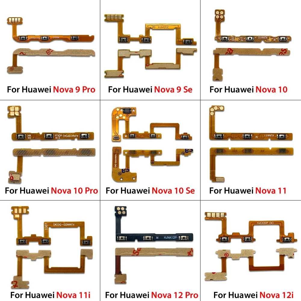 Volume Button Power Switch On Off Button Flex Cable For Huawei Nova 8 8 Pro 8 Se 8i 9 Pro 9 Se 10 10 Se 10 Pro 11 11 Pro 11i