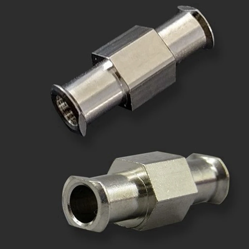 ABHU 10 قطعة مقرنة Luer حقنة موصل المعادن مزدوجة المفاصل Luer قفل محول مقرنة لقطع تعمل بالهواء المضغوط