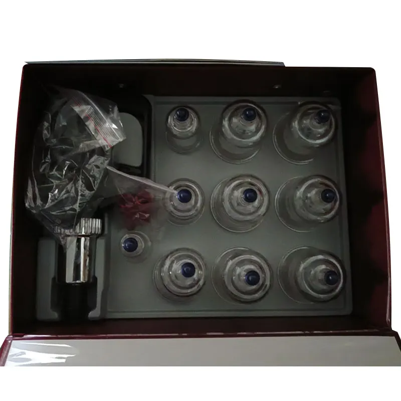 10 Pcs Dingyao PC Cupping Therapy Set/ Plastic Vacuum Cupping Cup