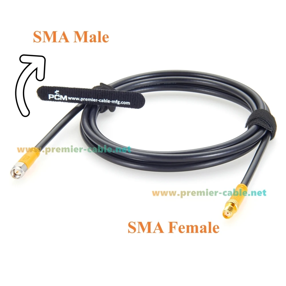 SMA-Verlängerungskabel (Stecker auf Buchse) 50 Ohm RG58 HF-Koaxial-Antennenverlängerungskabel für Amateurfunk, GPS, WLAN, 4G LTE, FPV – Detail 2