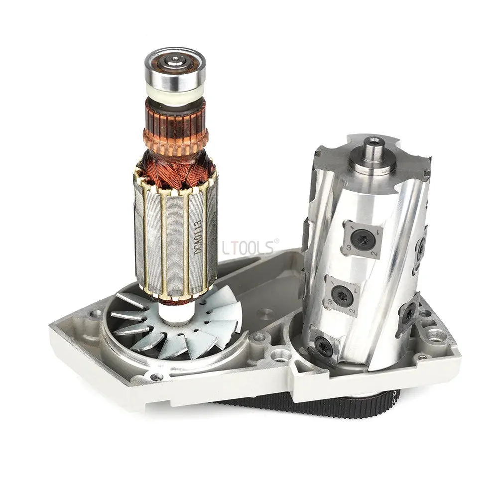 Woodworking Electric Press Planer Spiral Knife Shaft Hand-held Electric Planer Spiral Cutter Aluminum Alloy Cross Cutting Planer