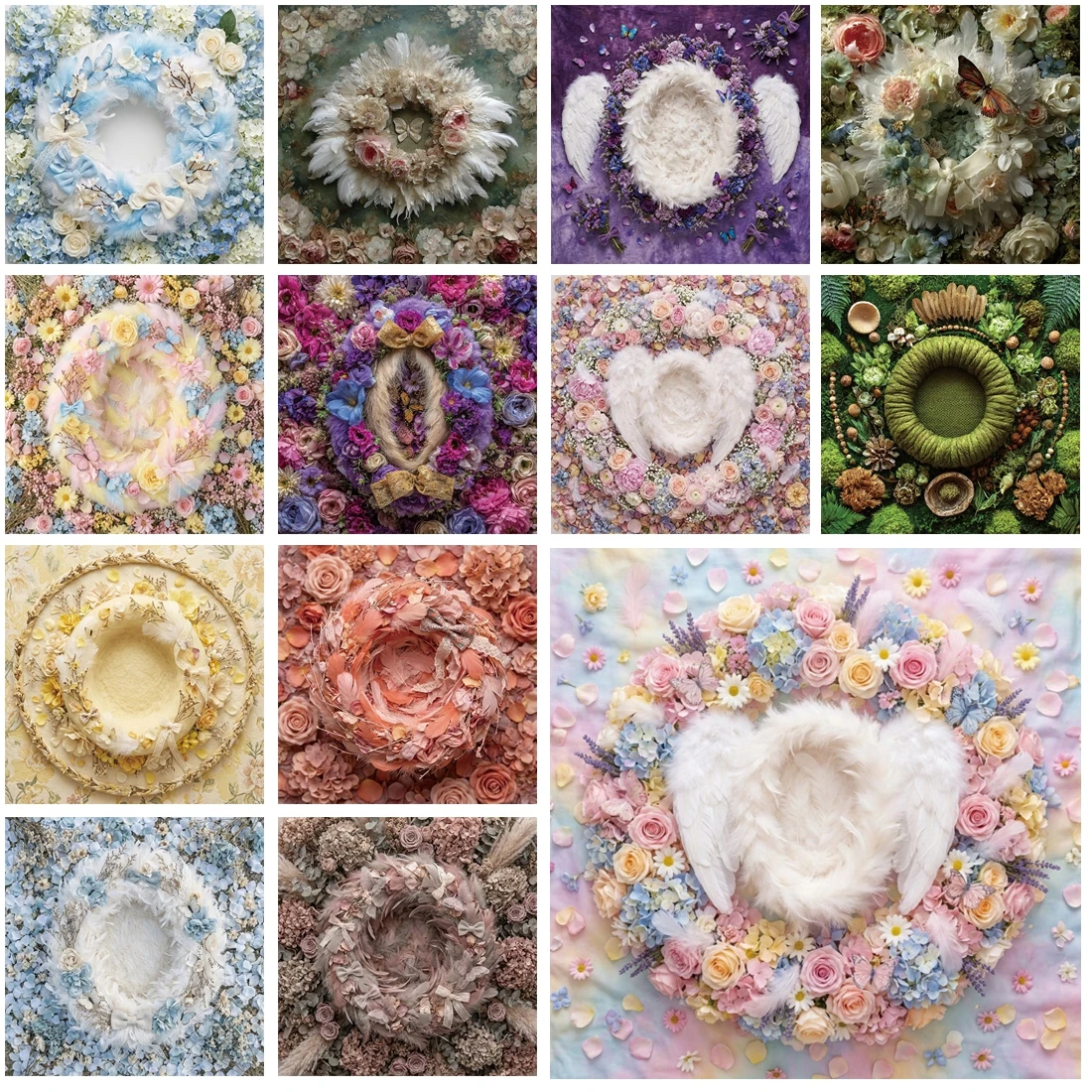 

MOON.QG Baby Shower Background Photography Egg Butterfly Flower Backdrop Kids Photo Studio Photozone Accessories Birthday Poster