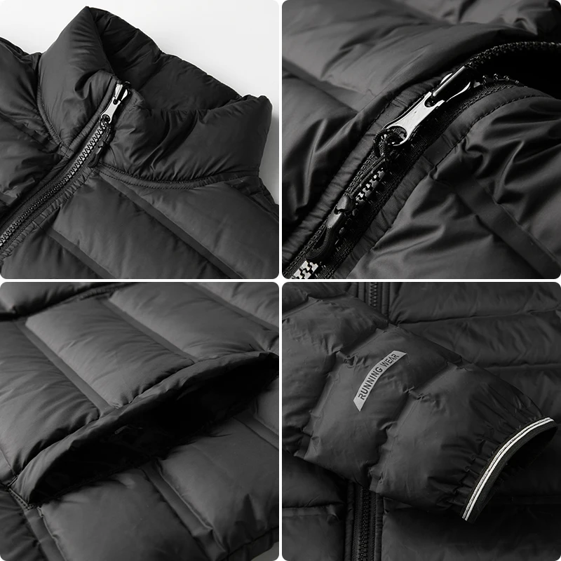 SHAN BAO 2022 Winter Brand Lightweight Warm Down Jacket Classic Style Young Men Large Size Loose High Quality Black Down Jacket