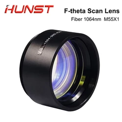 HUNST F-theta Scanning Lens Thread M55 Small Galvo Field Lens for 1064nm Fiber Laser Marking Machine