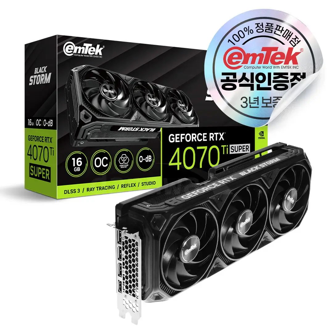 EMTEK GEFORCE RTX 4070 Ti SUPER BLACK STORM OC D6X 16GB