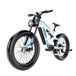 HEZZO K9 Carbon Fiber Ebike 52V 1000W Bafang M620 Middrive Electric Bicycle 21Ah LG 50Kmp 26X4.5