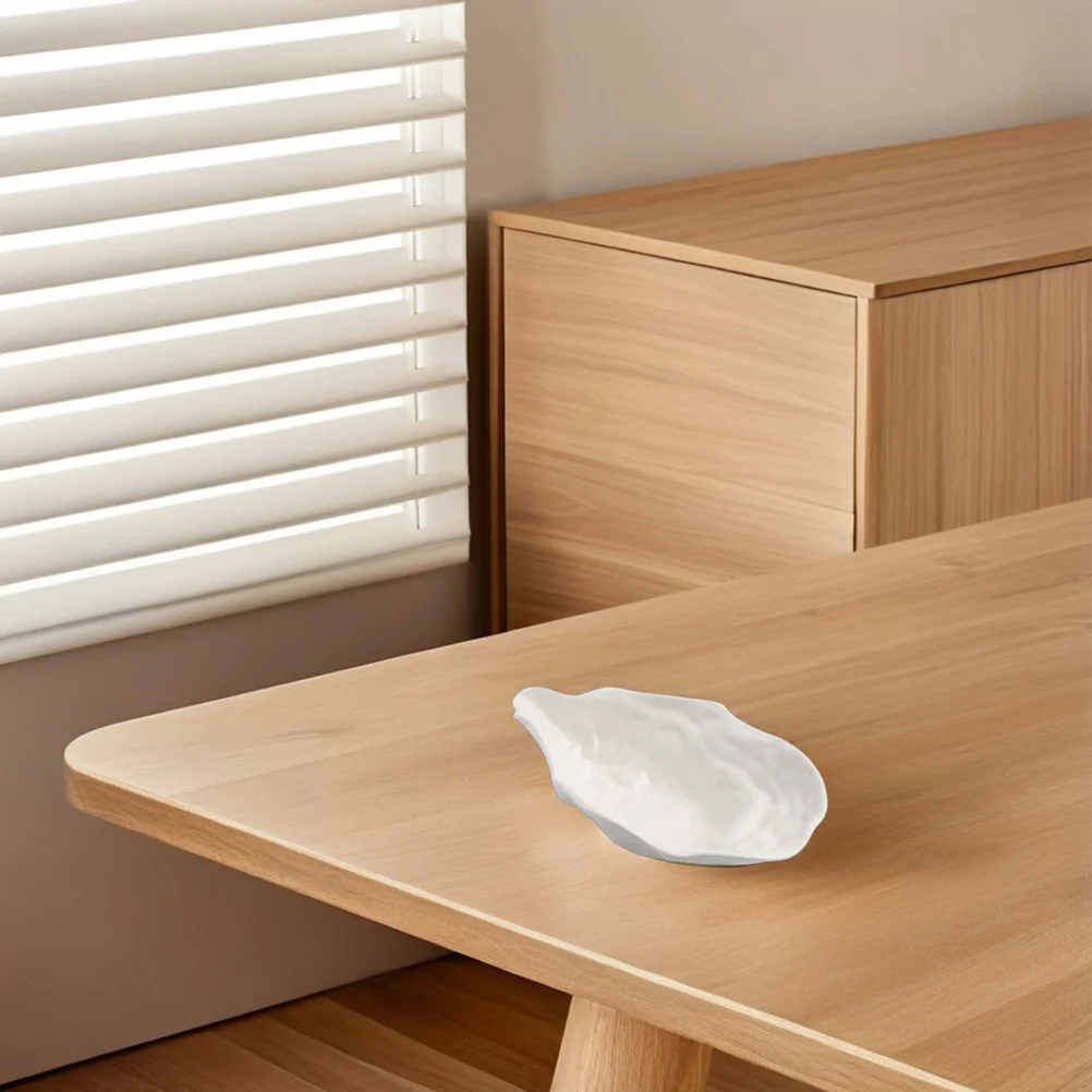 

Ceramic Oyster Platter Silver Titanium Irregular Shaped Seafood Serving Tray Dessert Salad Plate Elegant Sashimi Dishware