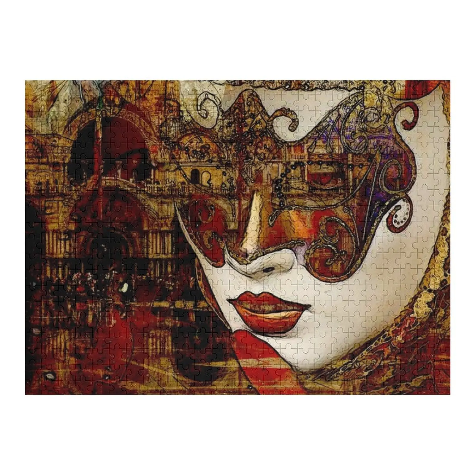 

Карнавал в Венеции. Маска Тайна Пазл Настраиваемый детский подарок Диорама Аксессуары Пазл