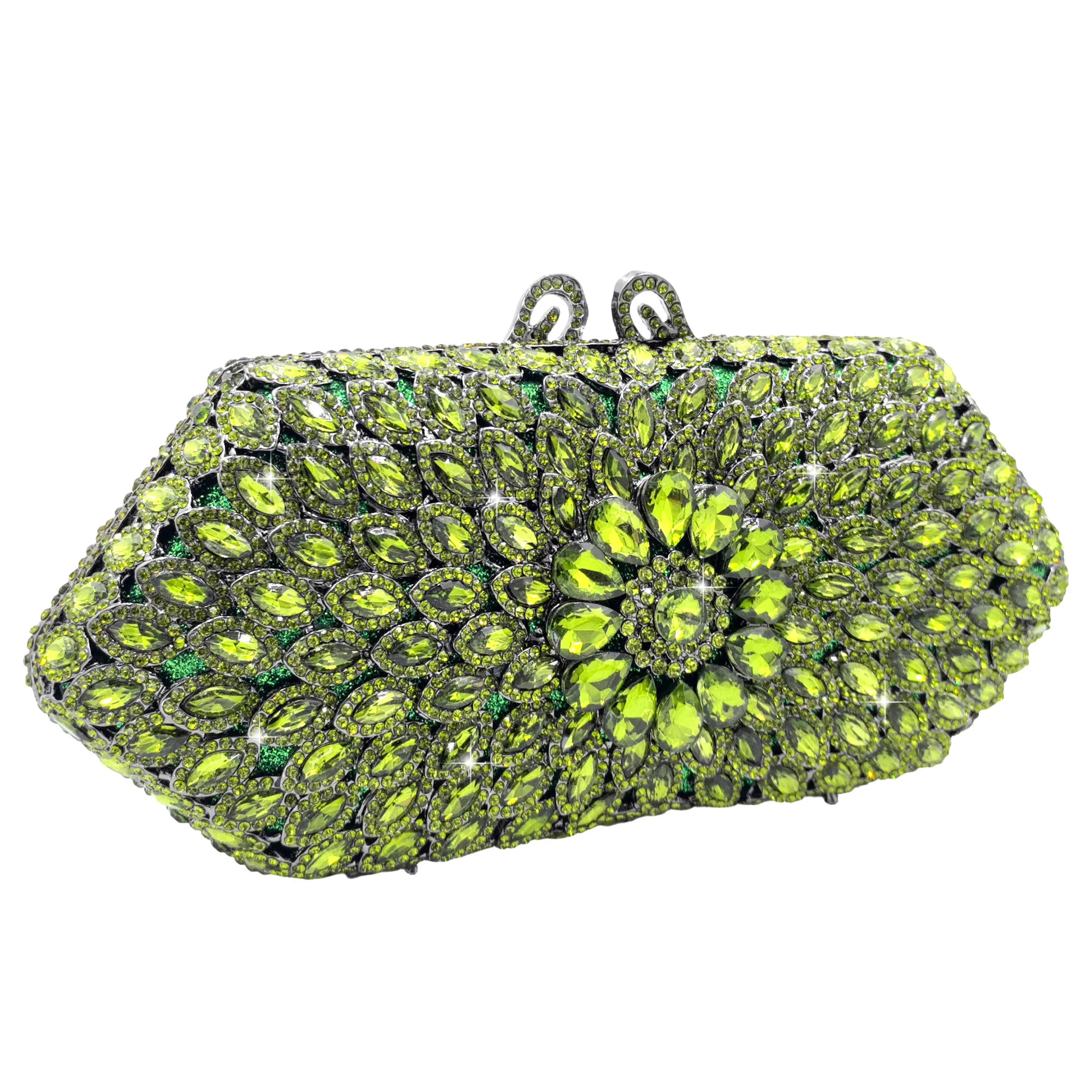 Boutique de FGG Marineblaue Kristall-Clutch-Abendtaschen, formelle Abendtaschen und Clutches für Damen, Party-Clutch-Geldbörse mit Strass – Detail 2