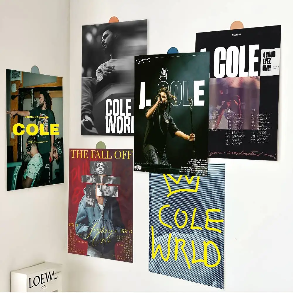 Singer J-Cole Whitepaper Poster HD Quality Poster Wall Art Painting Study Room Wall Decor