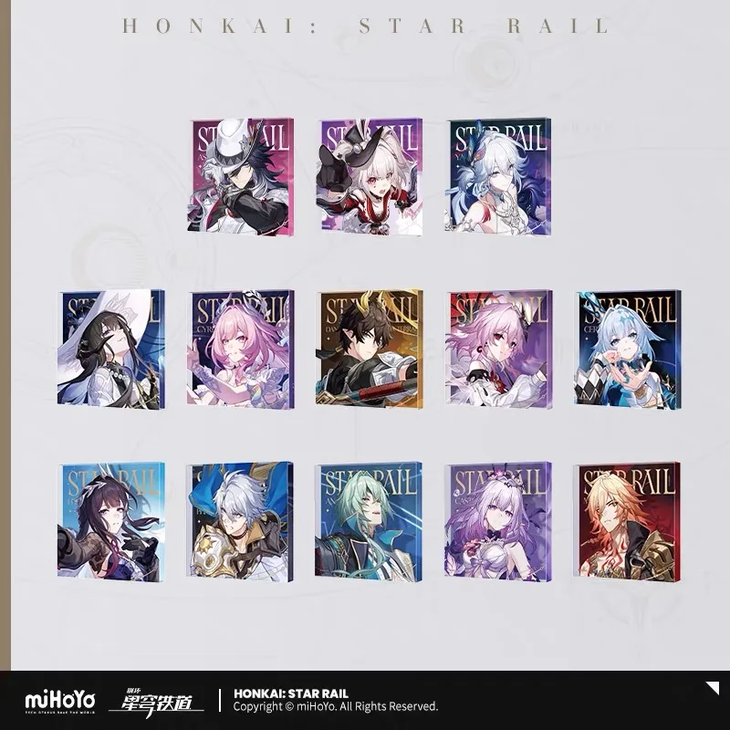 Pre Sale miHoYo Official Genuine Honkai Star Rail Invitation Stars Series Acrylic Ornaments Aventurine YAOGUANG Sparxie Cosplay
