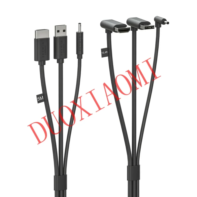 For HTC Vive 3-in-1 Accessories Replacement Cable HDMI 5M, USB, Power VR games