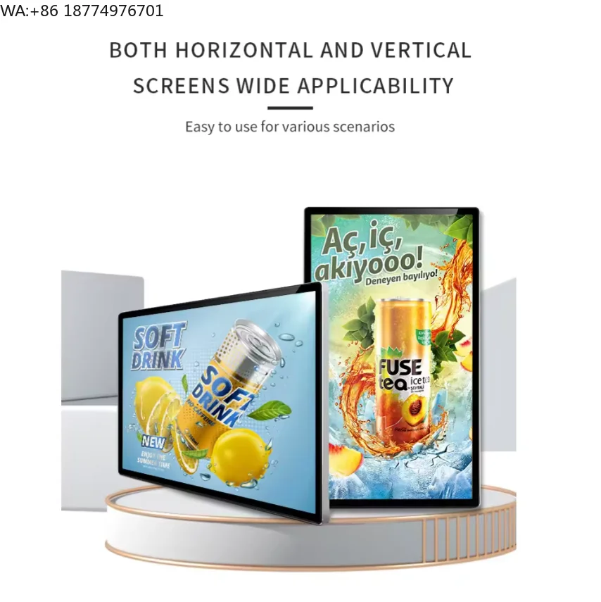 

21.5 Inch Super Narrow Frame Android Smart No Touch Wall Mounted Digital Signage Shopping Mall Retail Store Elevator Wayfinding