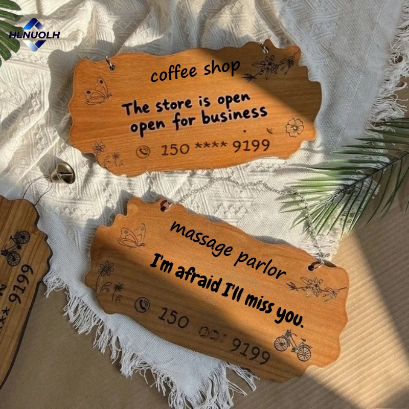 

Custom Wooden Signs for Store/Office/Family Last Name,Date Plaques Personalized Solid Rustic Wood Wedding Gifts Home Wall Decor