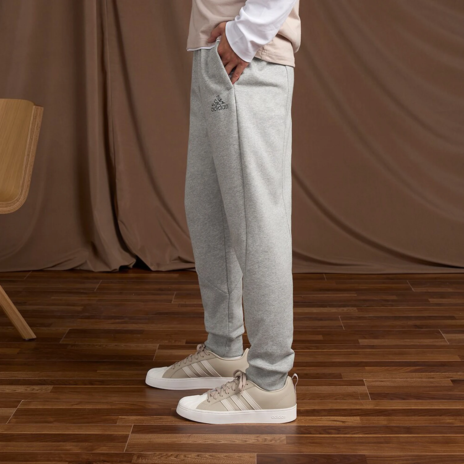 Adidas Genuine New Men's Fleece-Lined Tapered Pants HP1949