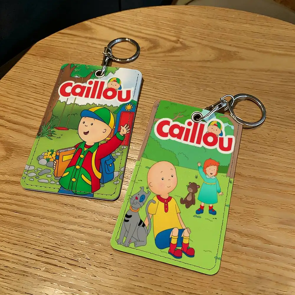 

Держатель для карт и брелок в виде мультяшного персонажа C-Caillou-S, защитный чехол для ключей и замков, подарок для безопасности