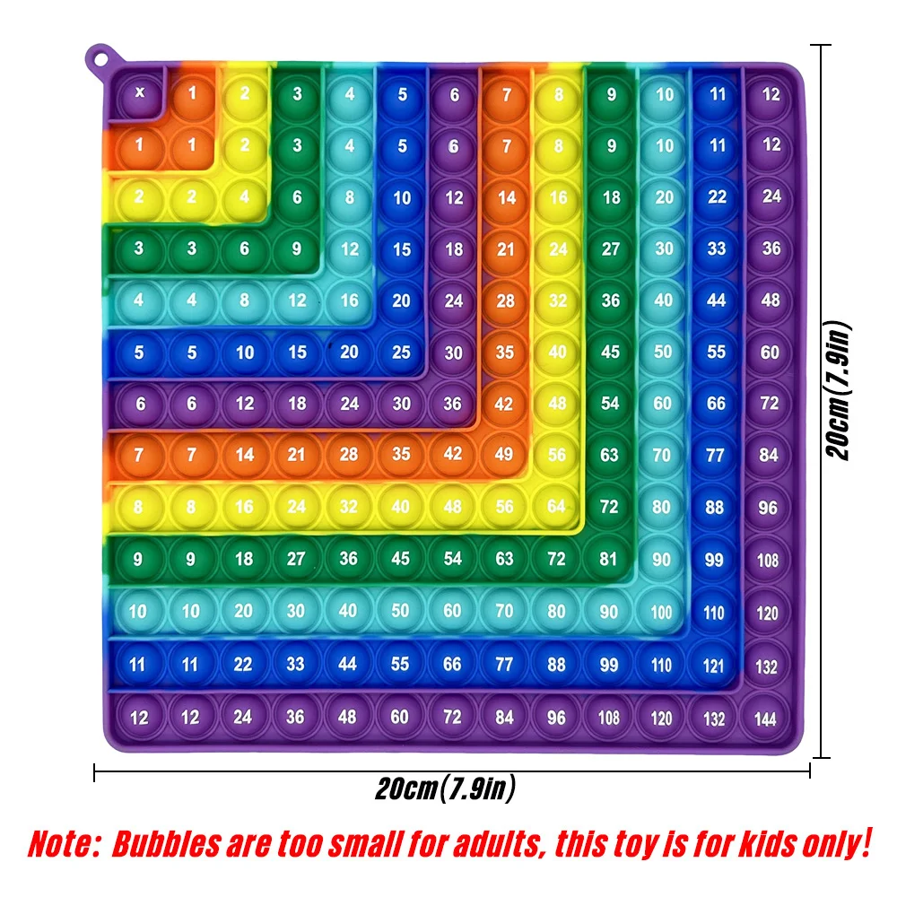 12x12&12+12 Multiplication Addition Math Board Games Fidget Toys, Times Table Practice Teaching Educational Toys Gifts for Class