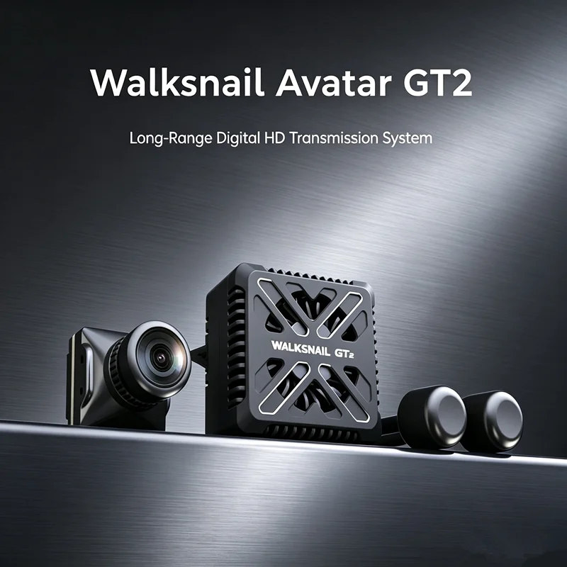 Walksnail Avatar GT2 Kit Complete FPV Digital Video Transmitter Set, 11.1‑25.2V Canvas OSD MMCX for FPV Quad