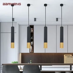 Modern LED Long tube pendant light chandelier Spotlight lamp indoor Bar restaurant Company front desk bedroom livingroom decor