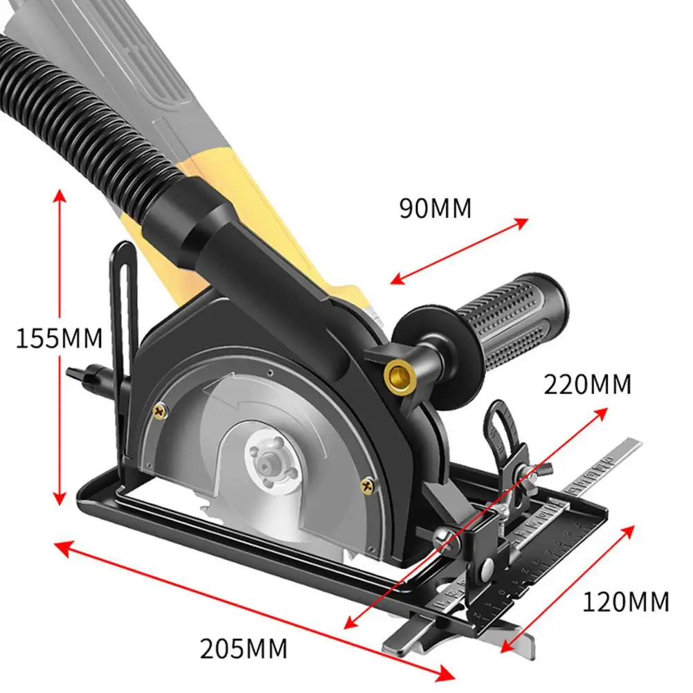 Imagem -06 - Upgraded Universal Angle Grinder Stand Suporte Fixo Suporte Deslizante Base de Máquina Ajustável 45 °