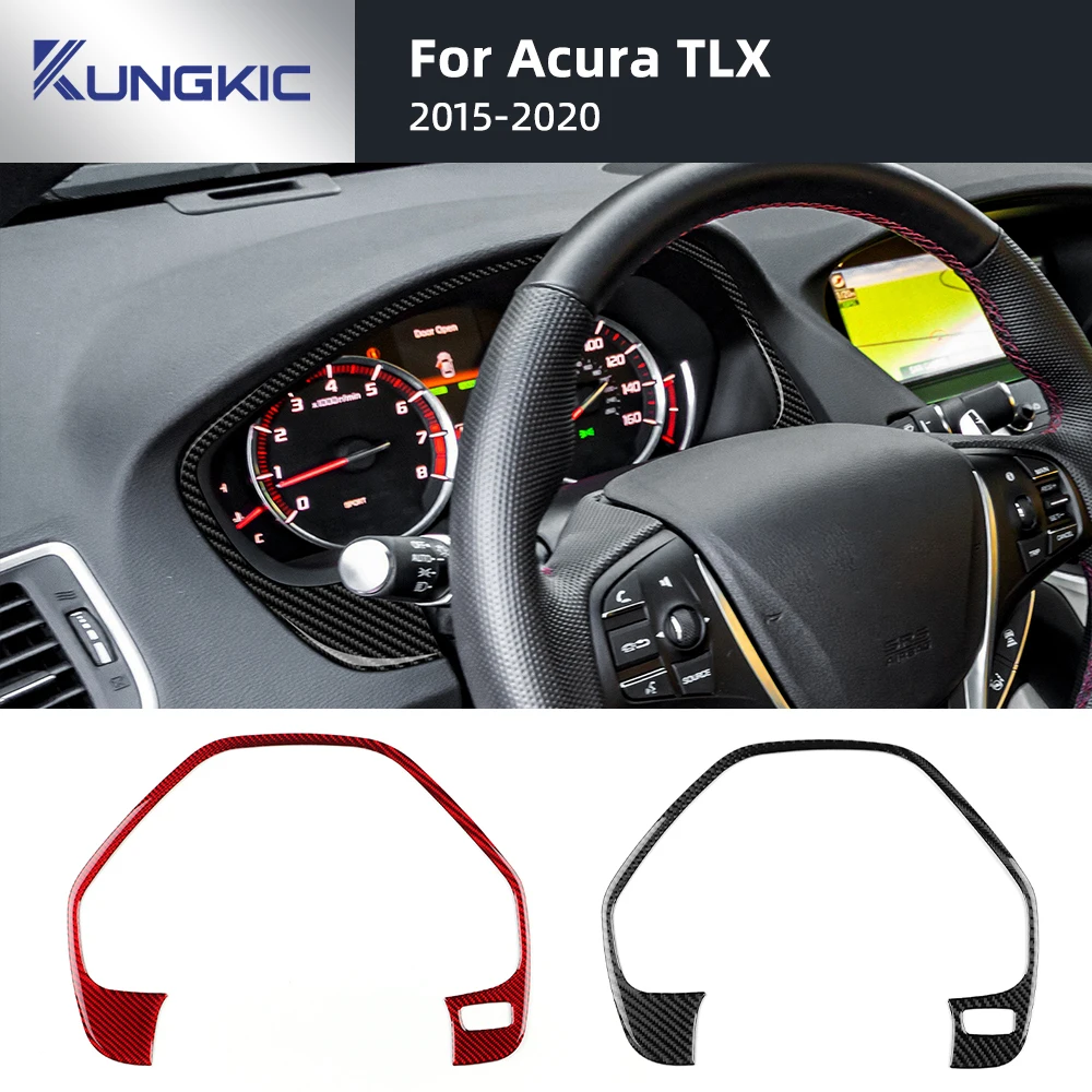 

Для Acura TLX 2015 2016 2017 2018 2019 2020 LHD автомобильный спидометр рамка аксессуары настоящая мягкая наклейка из углеродного волокна