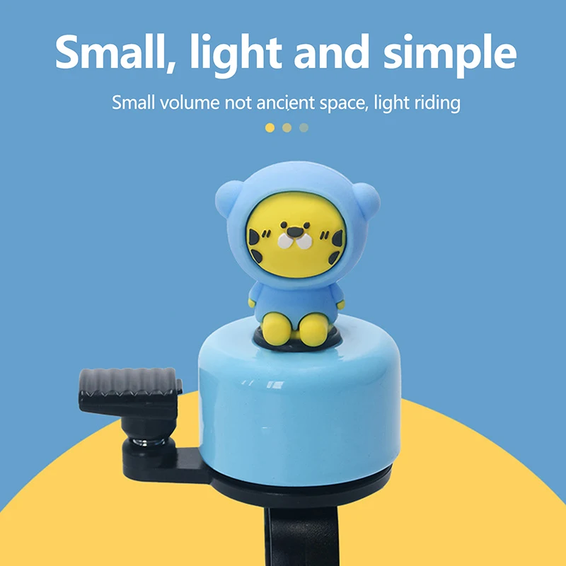 Sino de bicicleta infantil de desenho animado, alto som, criativo, equilíbrio, mountain bike, guidão de carro, buzina, carrinho alto, acessório de decoração