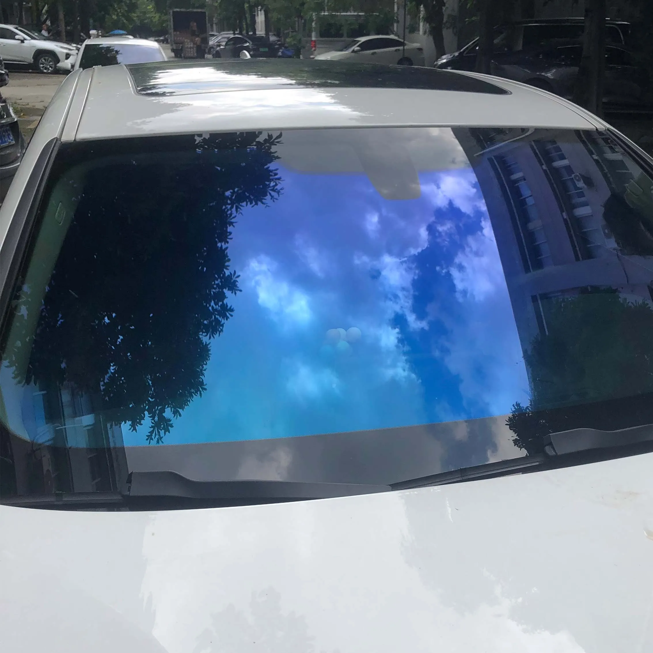 Heat Insulation UV Protection Purple Light Nano Ceramic Car Tinted Solar Window Film VLT 55% For Car