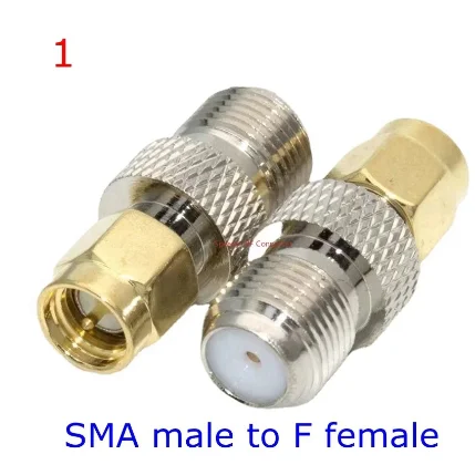 10pcs/50pcs/100pcs F female socket to SMA male plug F female to SMA femal