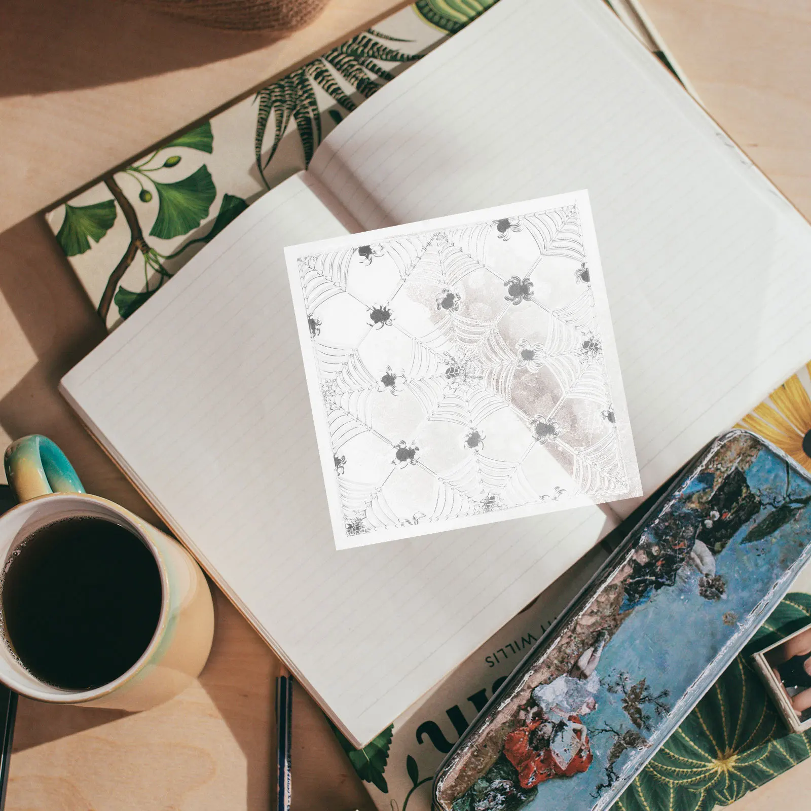 

1 Sheet Clear Silicone Spider Web Stamp for Scrapbook DIY Crafts Scrapbooking Supplies Easter Stamps Clear Stamps