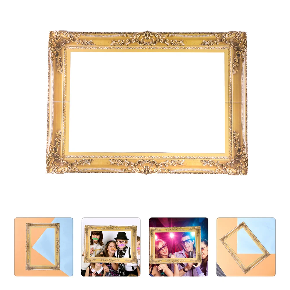 Photo Frame Props Picture Gold Decor Wedding Cutout Booth Paper Lovers Bride Shirt