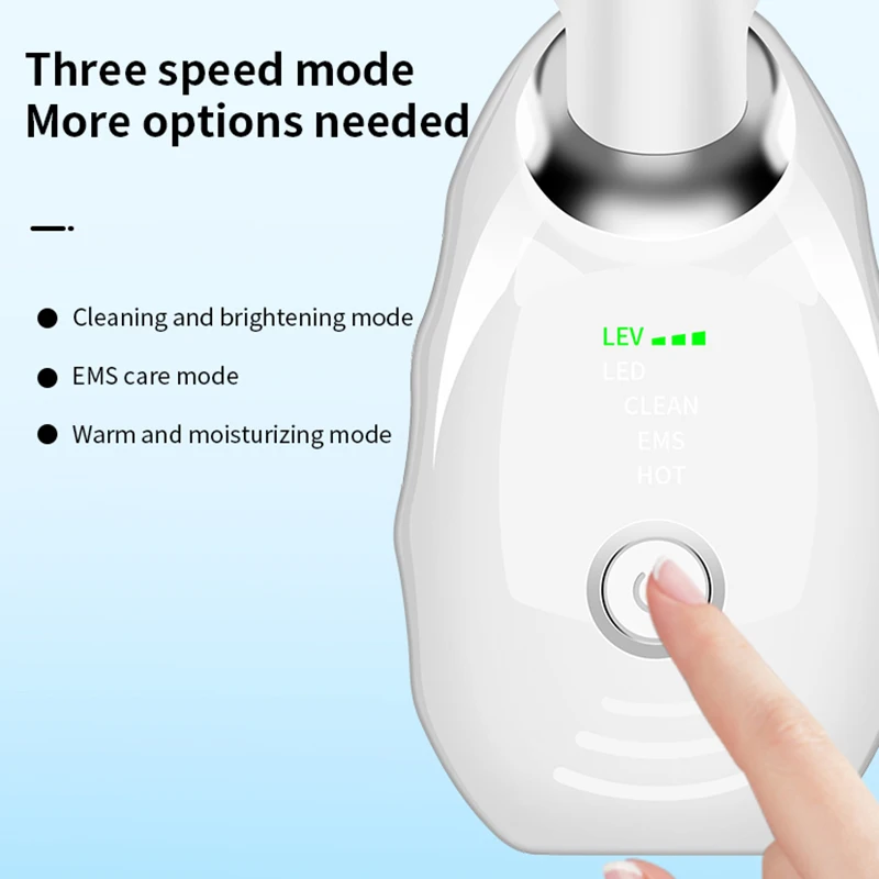 전기 미세전류 주름 제거기 LED 광자 얼굴 목 미용기기 여성용 EMS 열 목 리프팅 및 타이트닝 마사지기