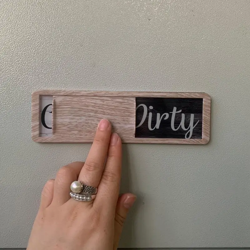 1 PCS Dishwasher Magnet Clean Dirty Sign For Dishwasher Or Refrigerator, Magnetic Clean Dirty Dishwasher Magnet Indicator Marker