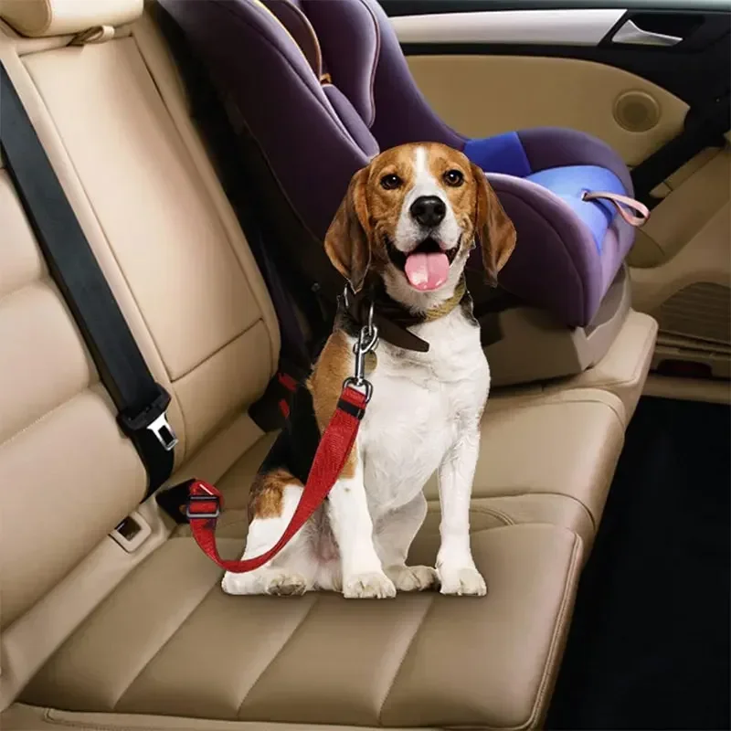 Pet dog Car Safety Buckle Pet Safety Belt Suitable for Small and Medium sized Dogs Adjustable Long and Short Pet Out Supplies