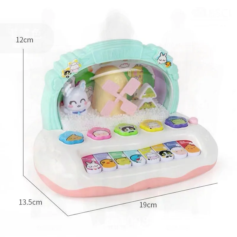 ของเล่นเปียโนจิ๋ว Jiazhi Snowflake Puzzle สำหรับเด็ก ของเล่นเสริมพัฒนาการเด็กเล็ก เด็กชาย เด็กหญิง คีย์บอร์ดพลาสติก เครื่องดนตรีอิเล็กทรอนิกส์