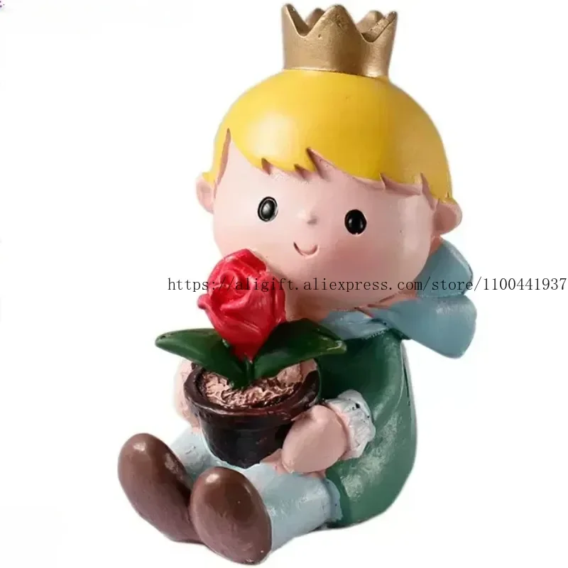 Creative Gift Birthday Cake Decoration Cartoon Little Prince Themed Accessory Set for Child\'s Milestone Celebration