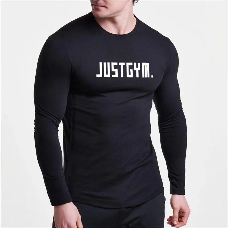 Running T-shirts Voor Mannen Herfst Compressie Strakke T Shirts Gym Training Workout Fitness Kleding Mannelijke O Hals Lange Mouwen Tops