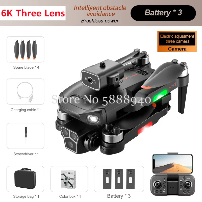 Variant: 6K Black 3Battery